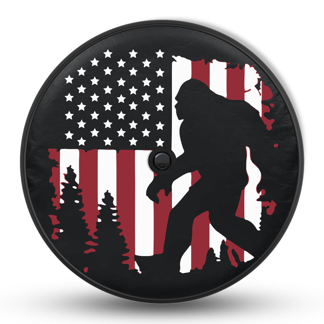 Sasquatch Flag Tire Cover - Mud Digger Design Co