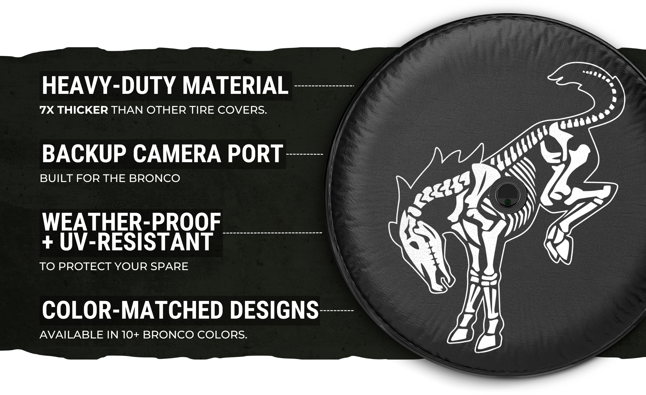 Custom Ford Bronco & Jeep Tire Covers – UV-Resistant & Weatherproof