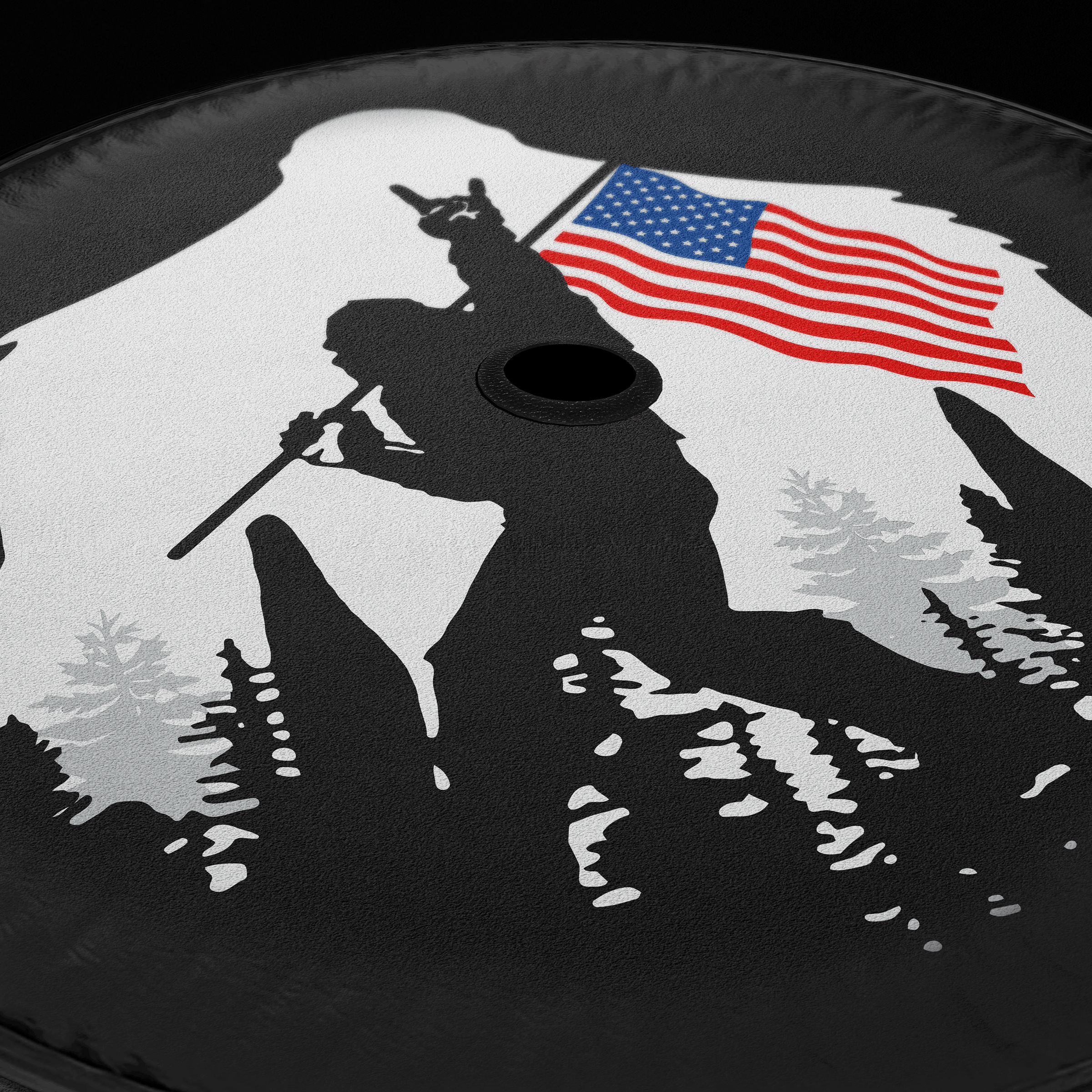 Sasquatch Tire Cover for Ford Bronco – Waterproof Spare Tire Protector with Bigfoot Off-Road Design