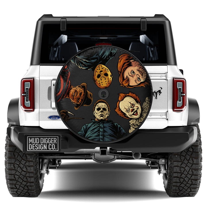 Halloween Horror Tire Cover
