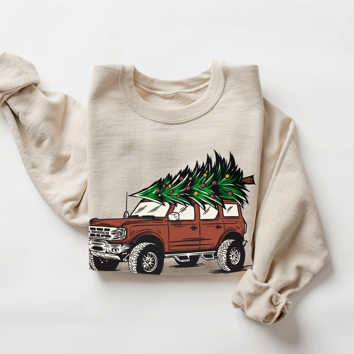 Bronco Christmas Crewneck Sweatshirt
