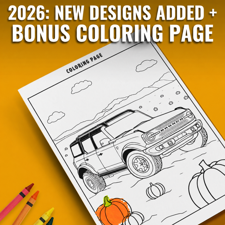 Bronco Pumpkin Carving Stencils