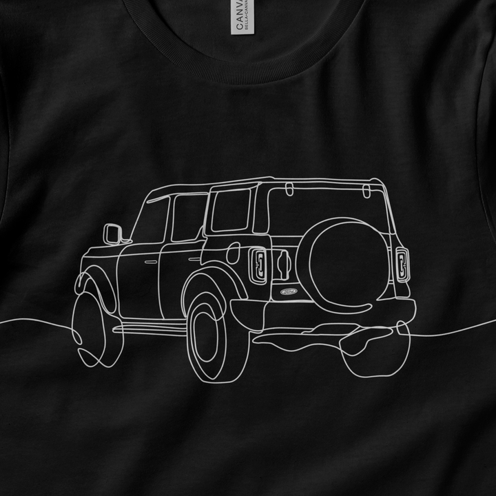 Bronco Line Art Graphic Tee