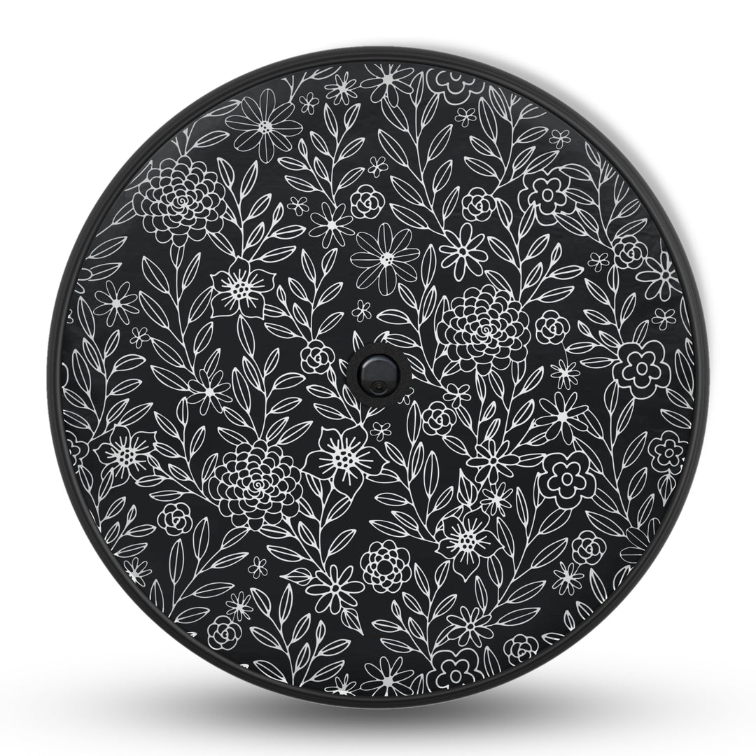 Floral Print Tire Cover