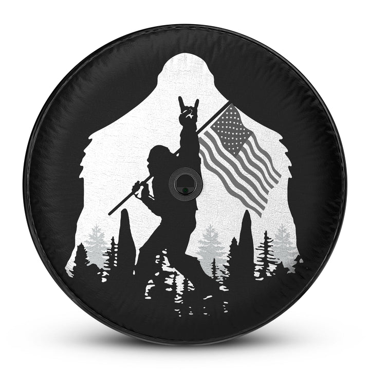 Jeep B&W Patriotic Sasquatch Tire Cover