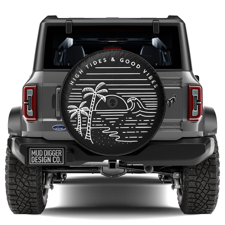 High Tides Good Vibes Spare Tire Cover – Summer Tire Cover