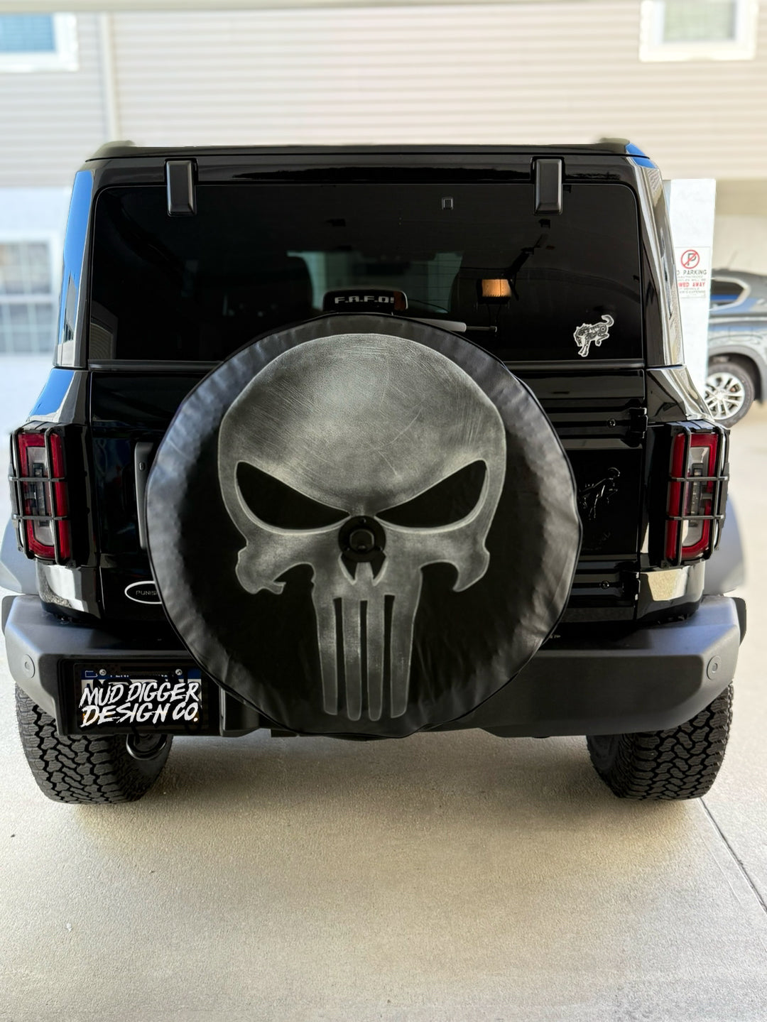 Punisher Skull Tire Cover