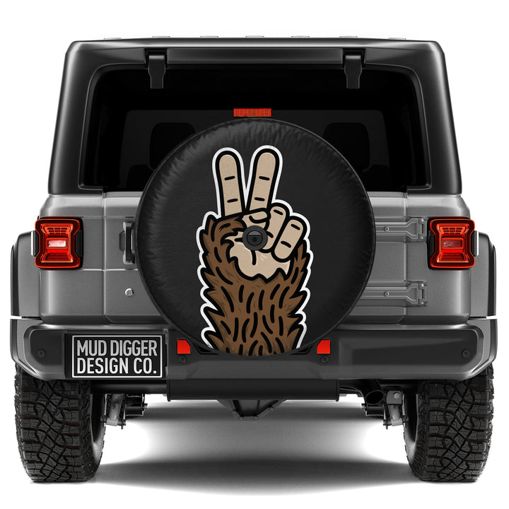 Jeep Sasquatch Peace Tire Cover