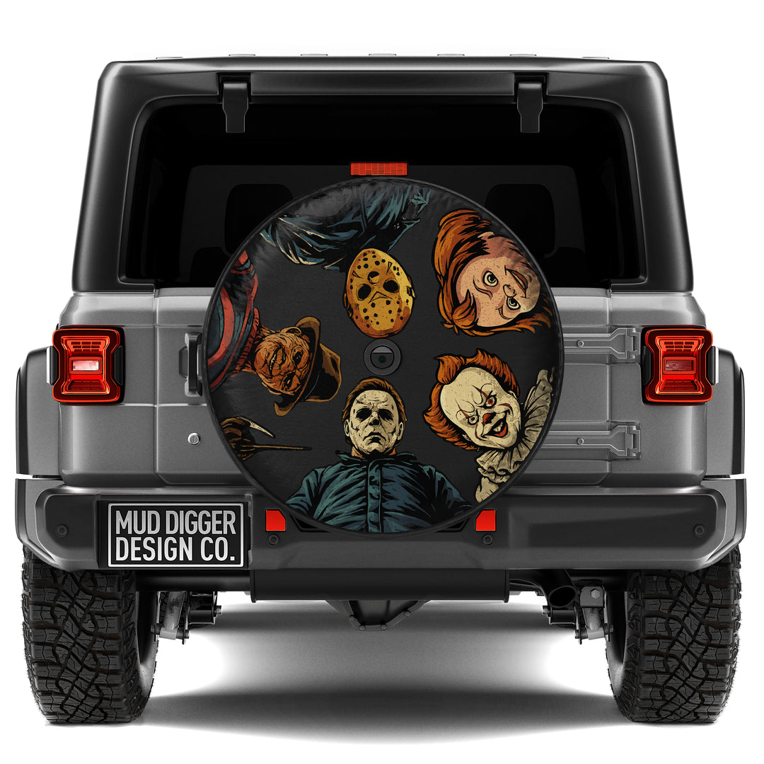 Jeep Halloween Horror Tire Cover