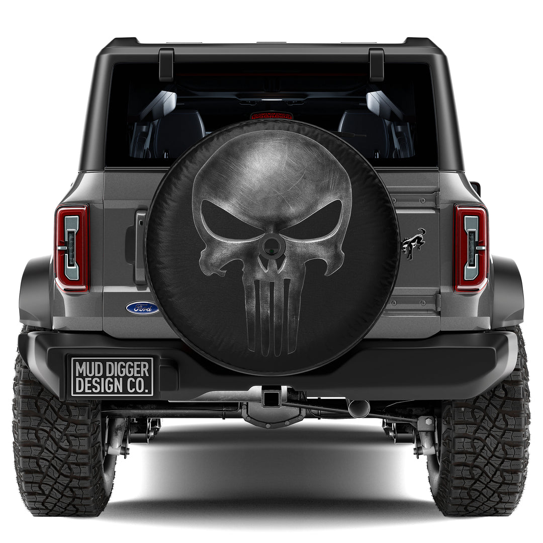 Punisher Skull Tire Cover
