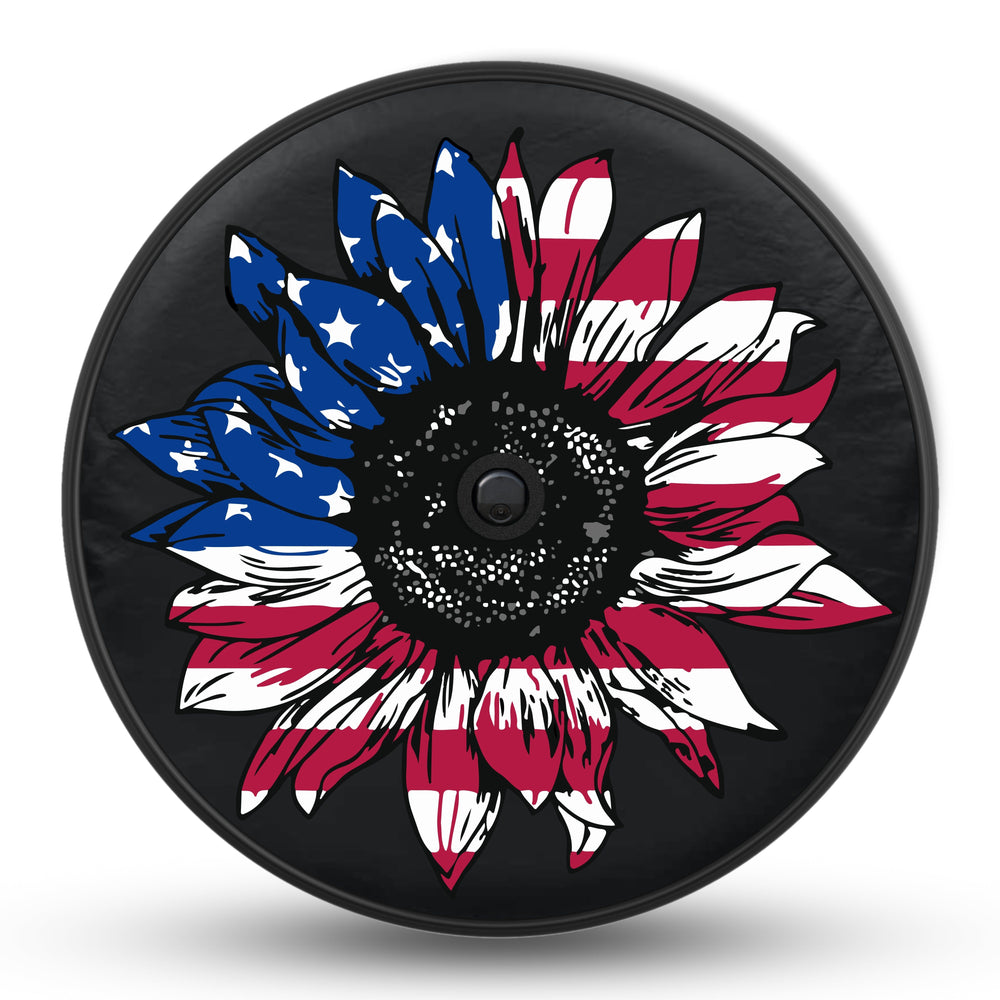 Sunflower Flag Tire Cover - Mud Digger Design Co