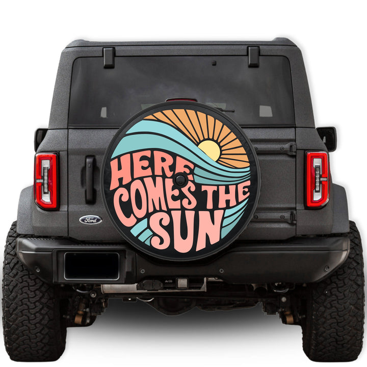 Here Comes The Sun Tire Cover