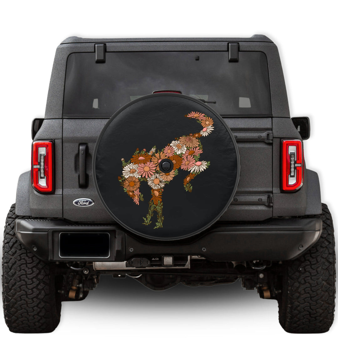 Blooming Bronco Tire Cover - Mud Digger Design Co