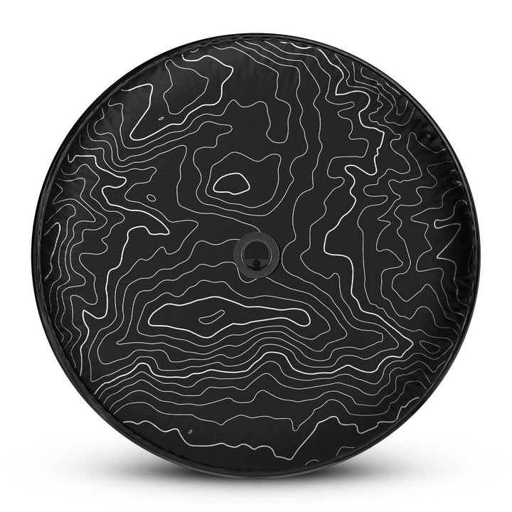 Topographic Map Tire Cover