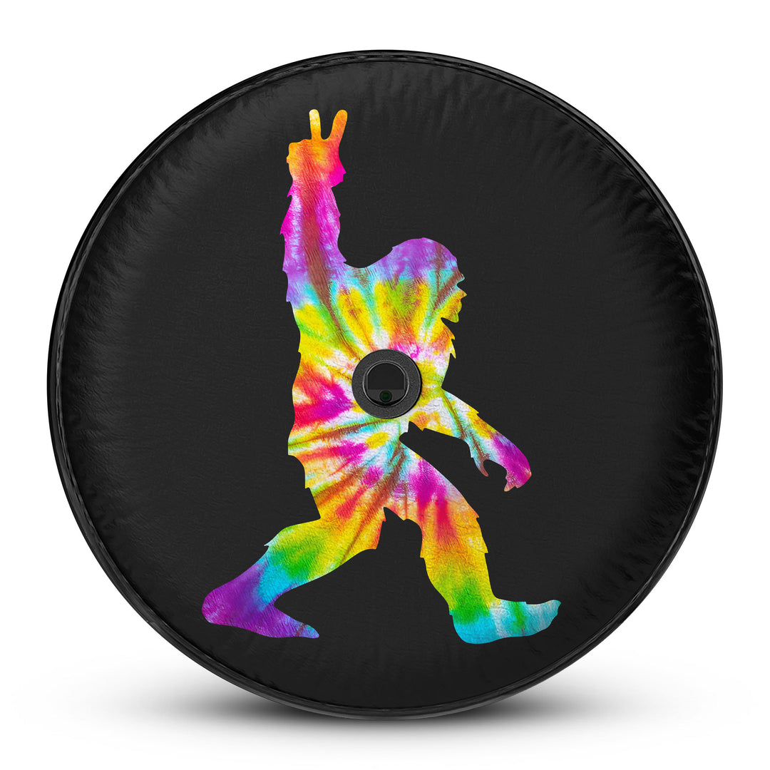 Tie Dye Sasquatch Tire Cover