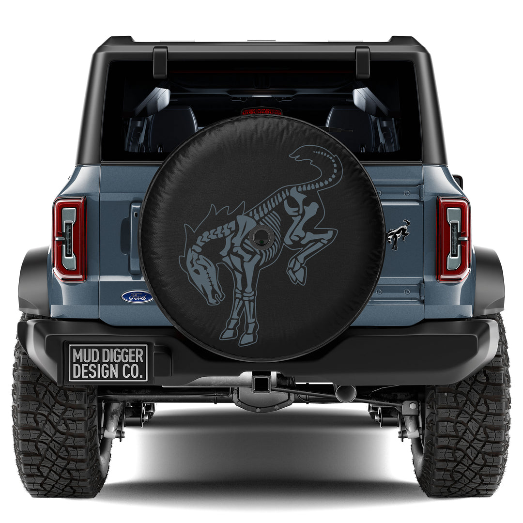 Skeleton Bronco Tire Cover