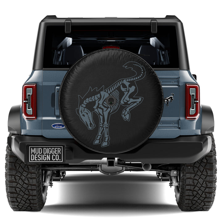 Skeleton Bronco Tire Cover