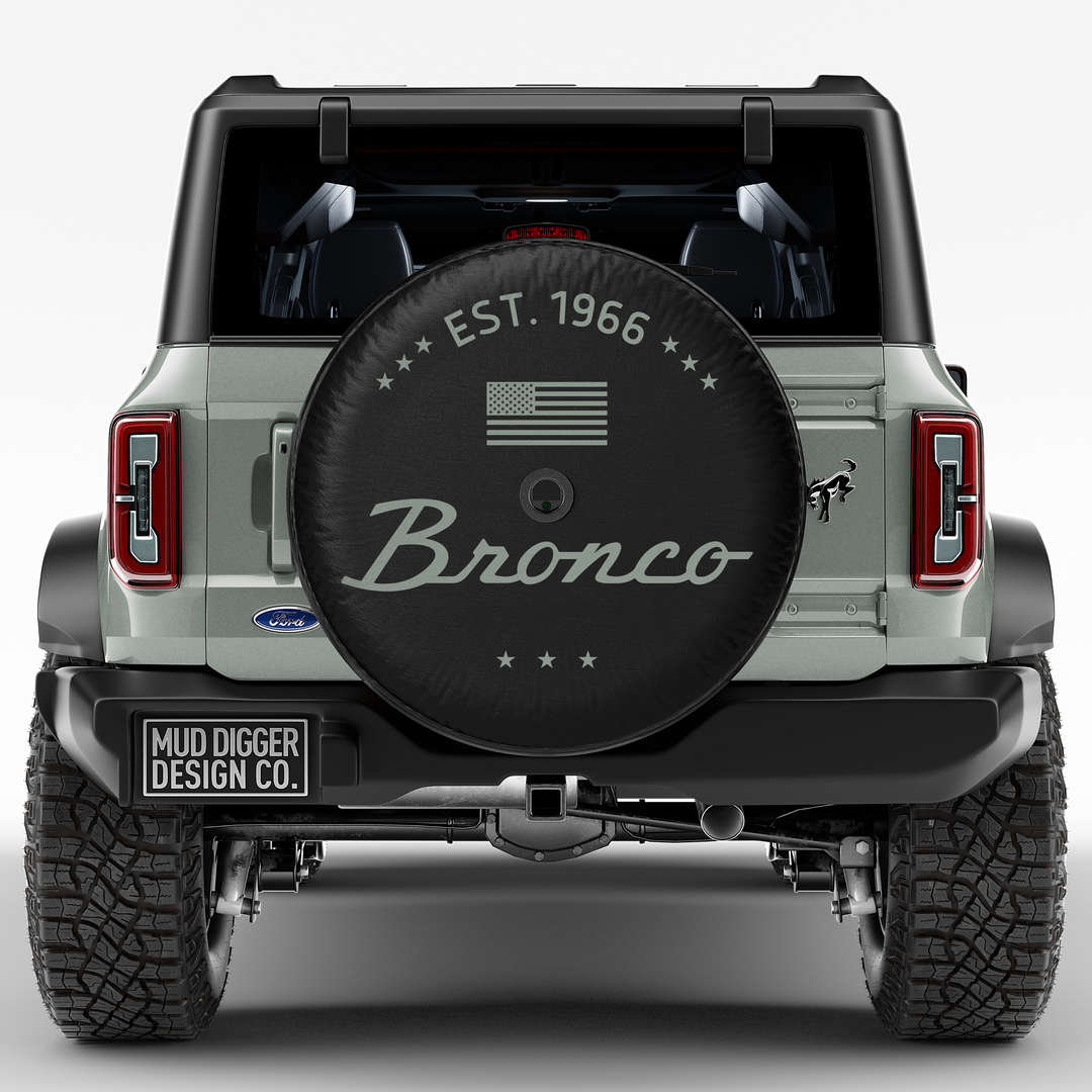 Cactus Gray Classic Bronco Tire Cover