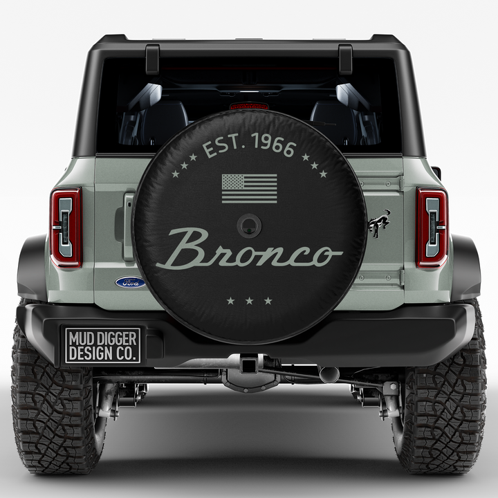 Cactus Gray Classic Bronco Tire Cover