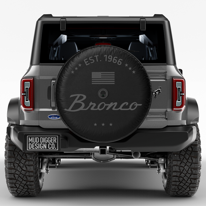 Carbonized Gray Classic Bronco Tire Cover