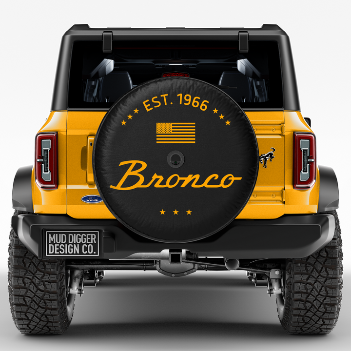 Cyber Orange Classic Bronco Tire Cover