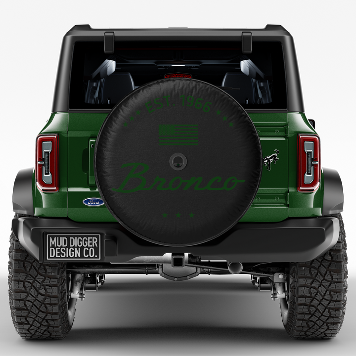 Eruption Green Classic Bronco Tire Cover