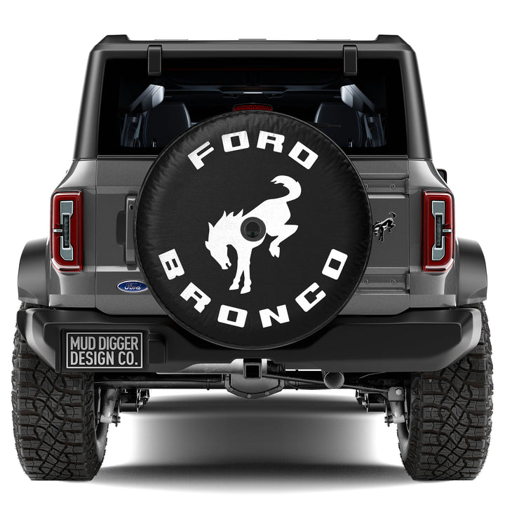 Bucking Ford Bronco Tire Cover