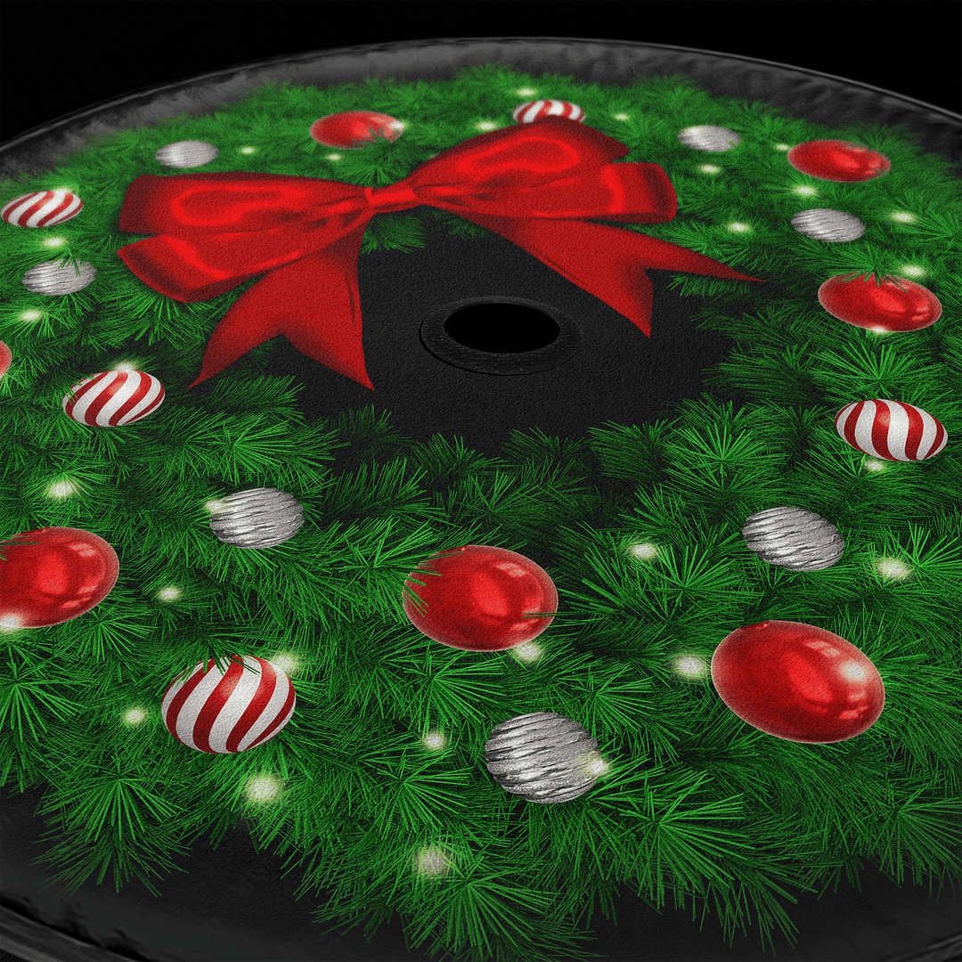 Christmas Wreath Tire Cover