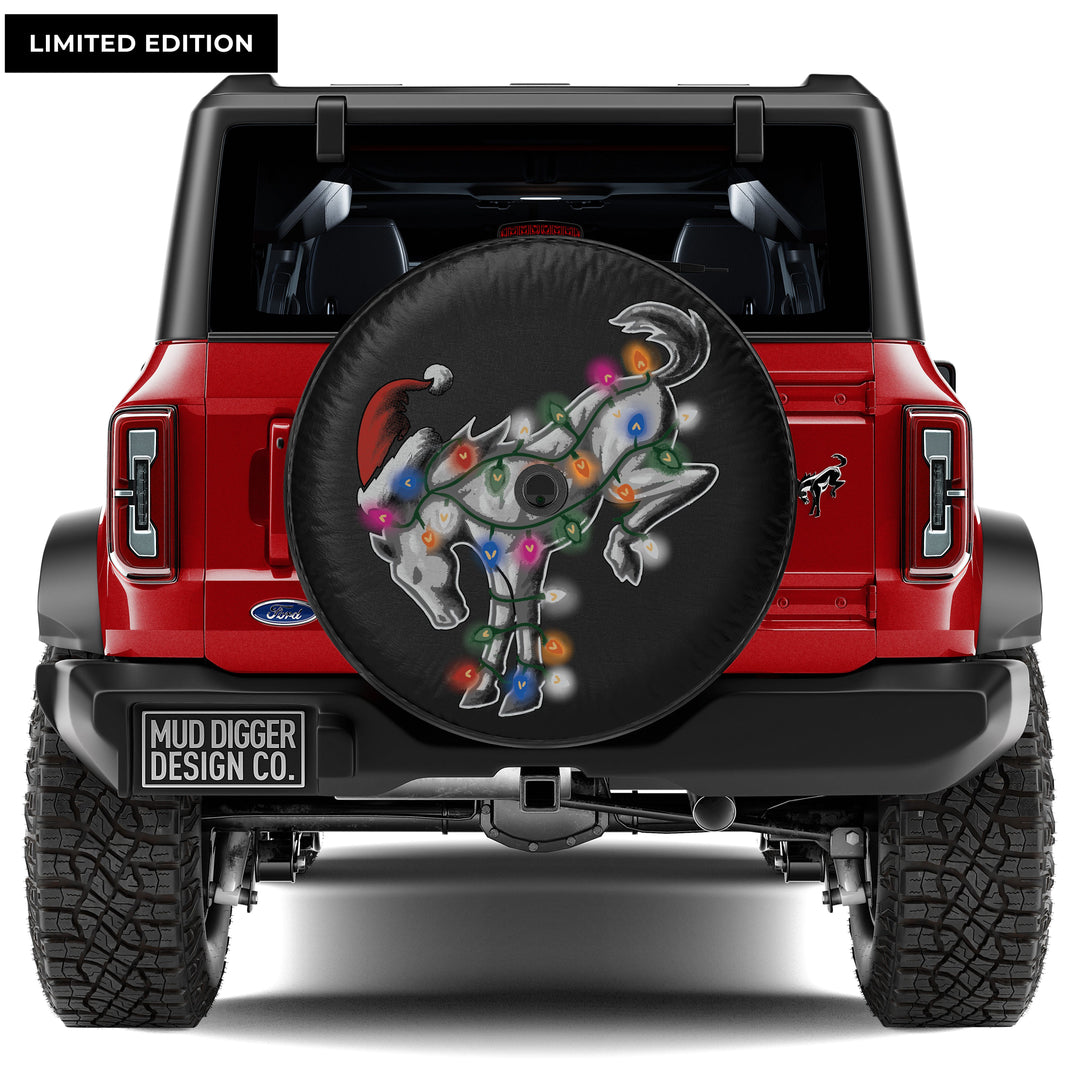 Ford Bronco Christmas Tire Cover 
