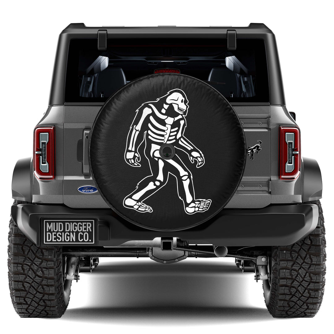 Skeleton Sasquatch tire cover