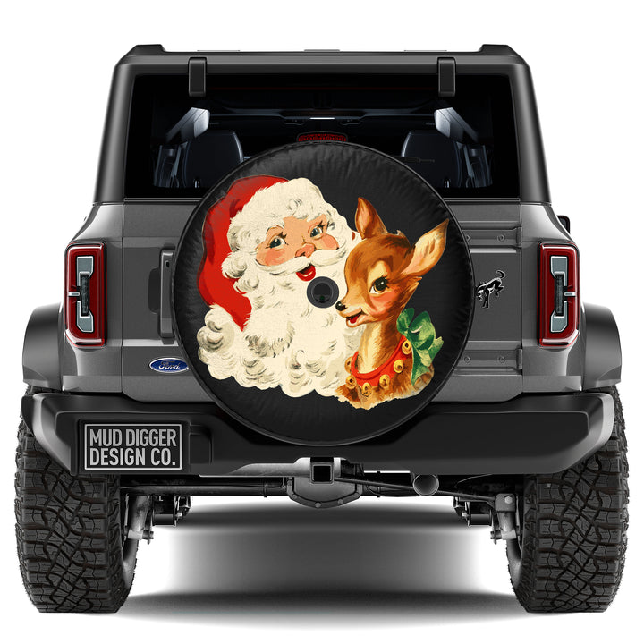 Retro Santa Tire Cover