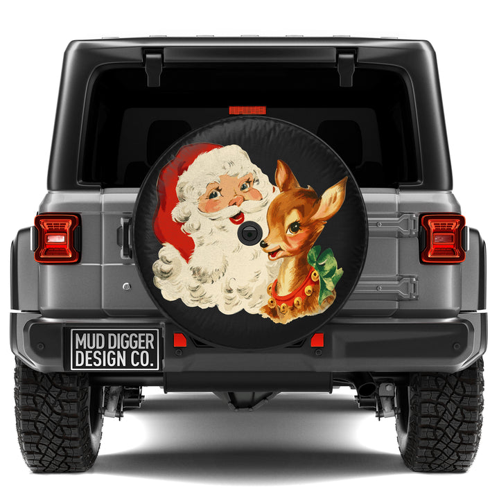 Jeep Retro Santa Tire Cover