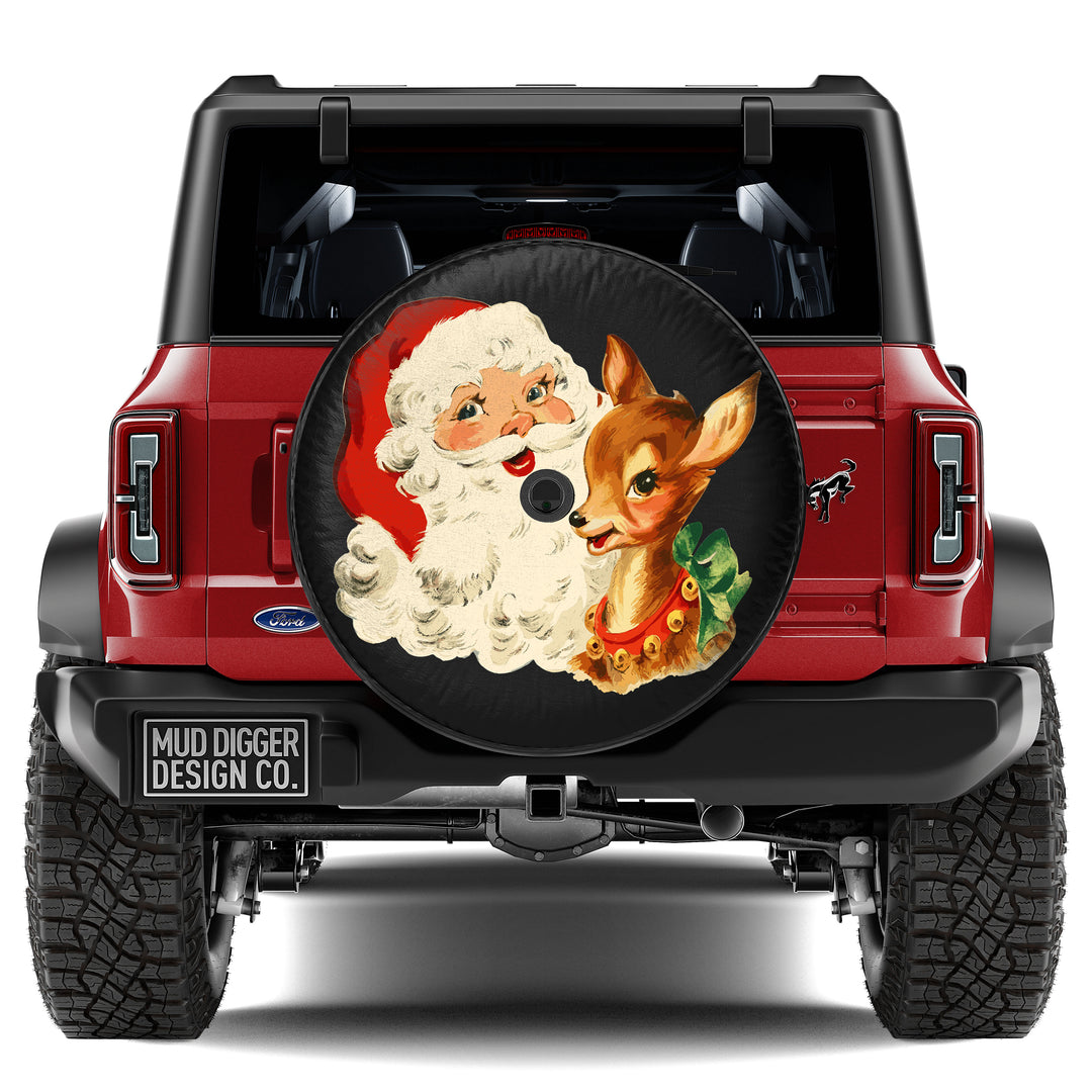 Retro Santa Tire Cover