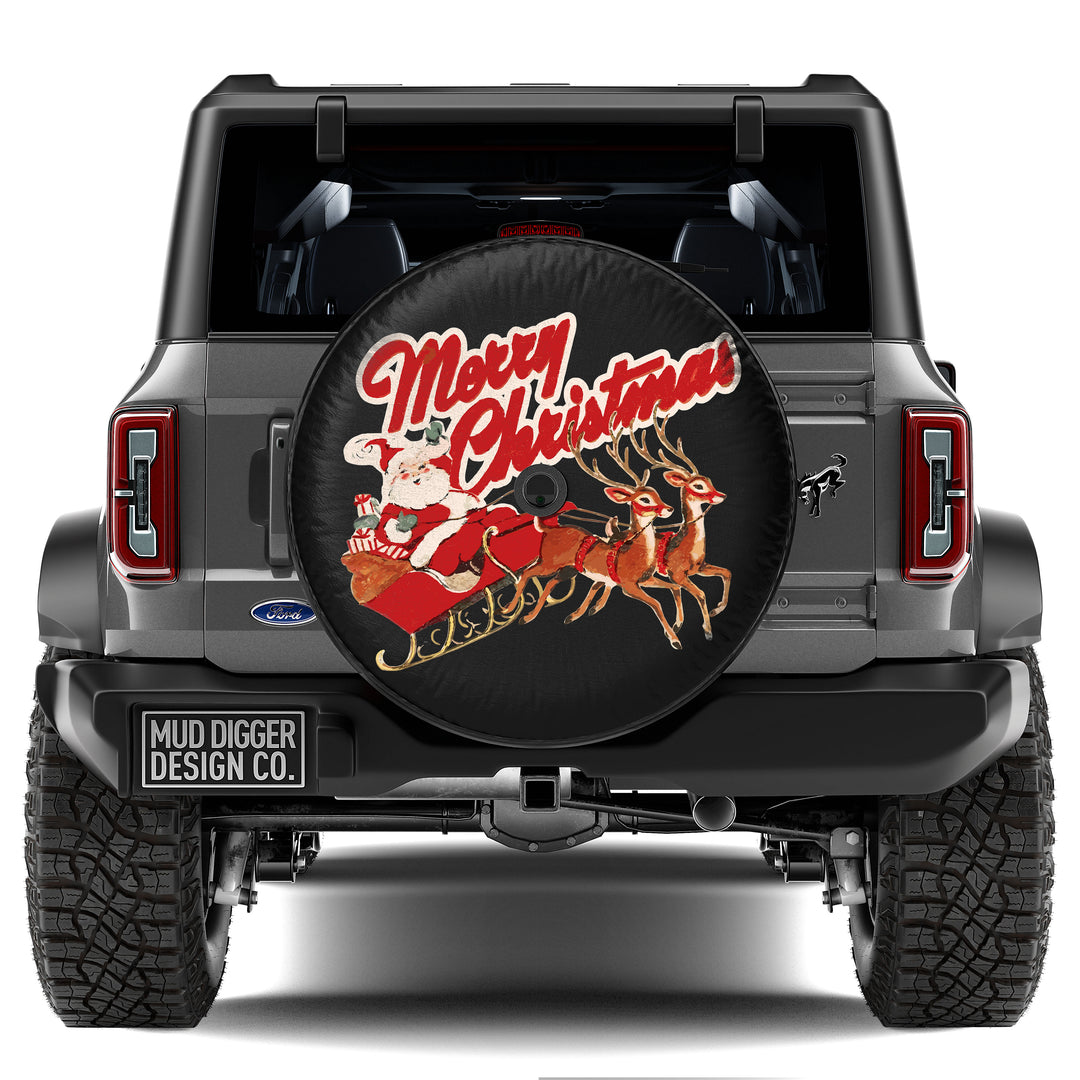 Vintage Christmas Tire Cover