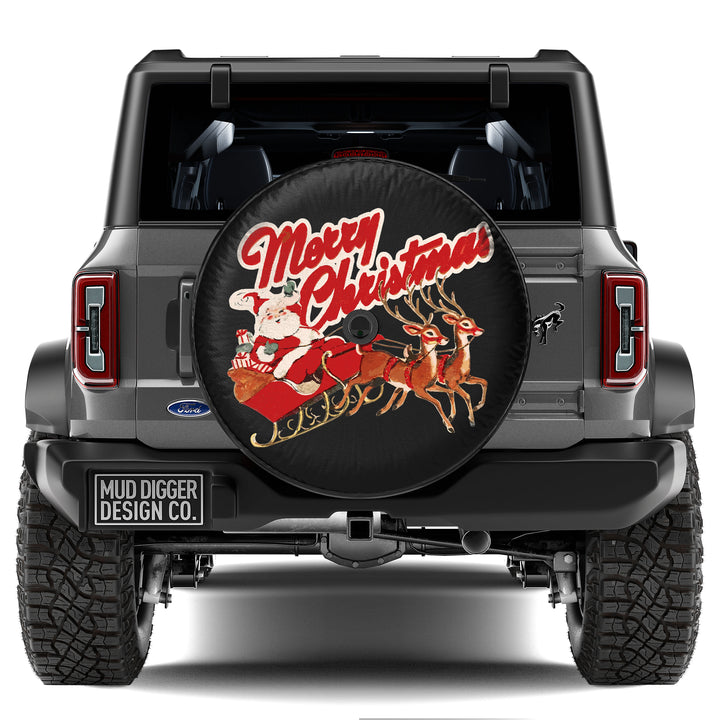 Vintage Christmas Tire Cover