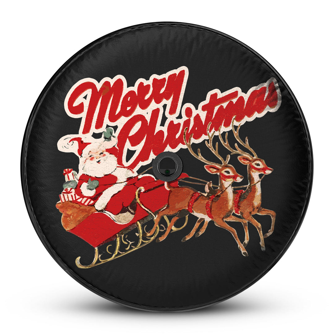 Vintage Christmas Tire Cover