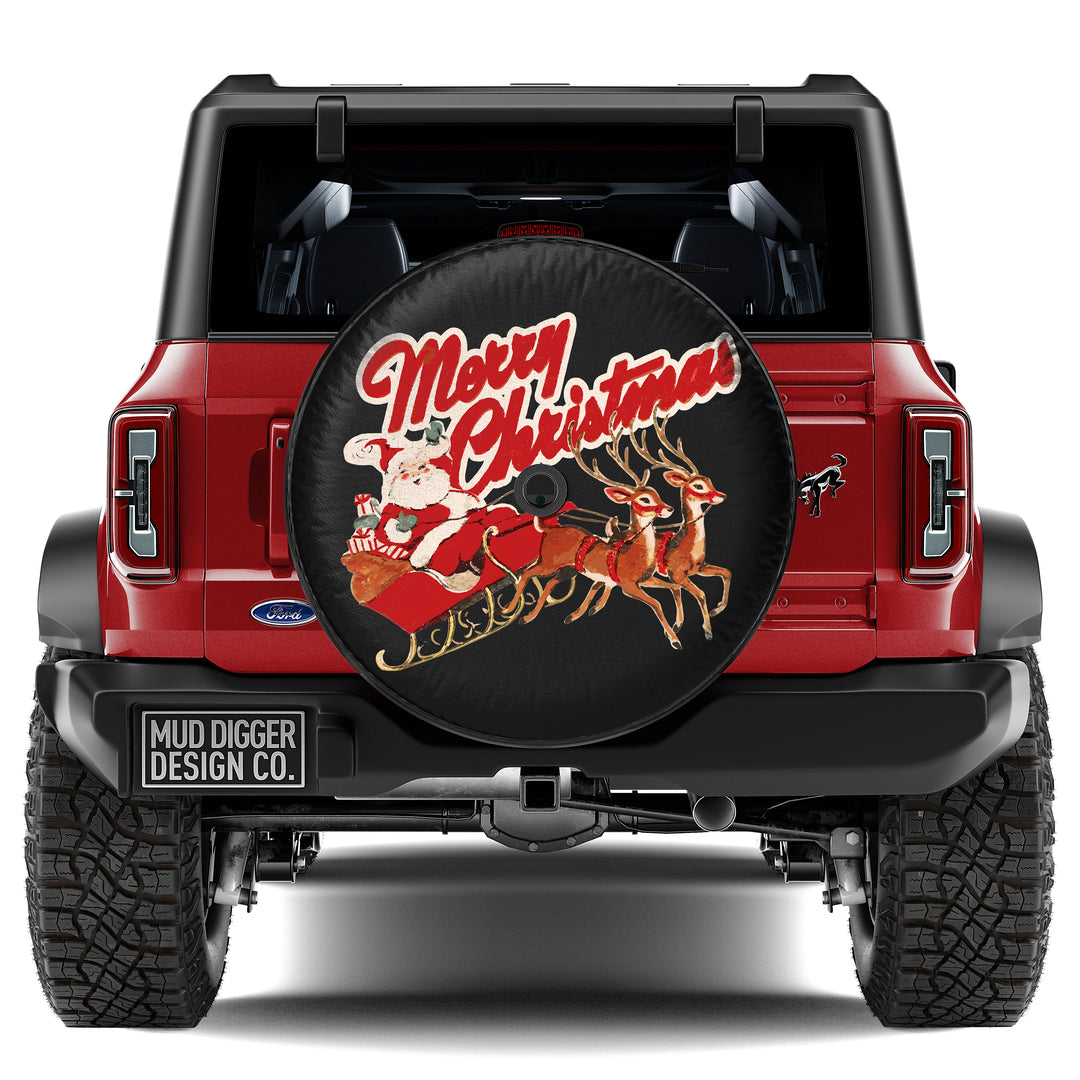 Vintage Christmas Tire Cover